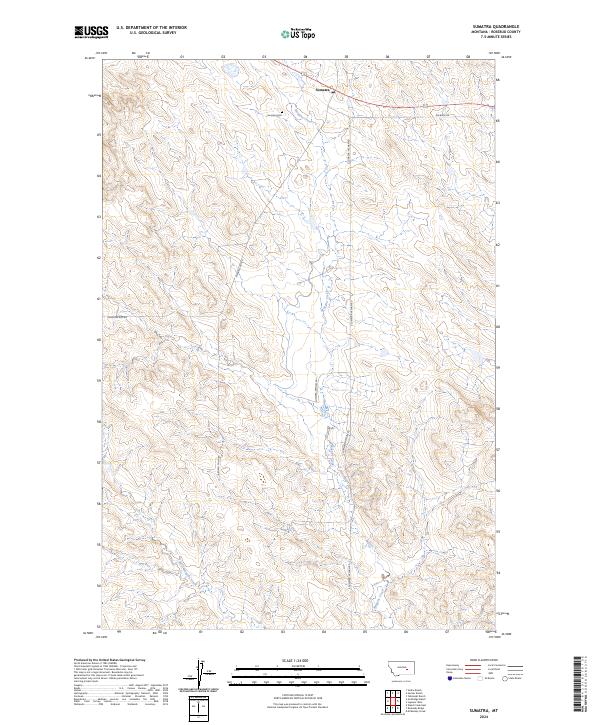 Sumatra, MT — USGS 7.5-minute topo (2024)
