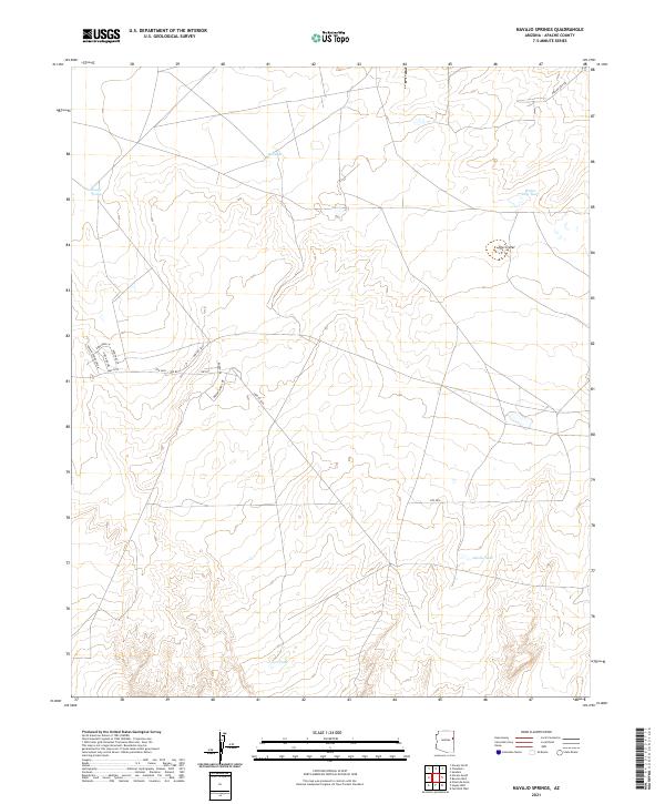 Navajo Springs, AZ — USGS 7.5-minute topo (2021)