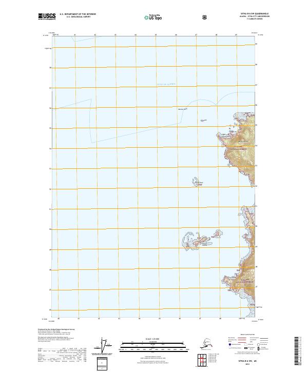 Sitka B-6 SW, AK — USGS 7.5-minute topo (2021)