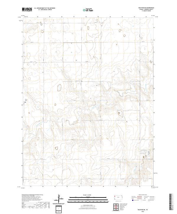 Ruleton NE, KS — USGS 7.5-minute topo (2022)