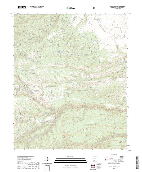 Negrito Mountain, NM — USGS 7.5-minute topo (2023)