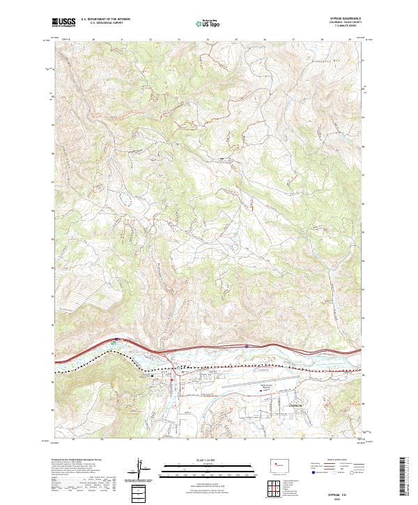 Gypsum, CO — USGS 7.5-minute topo (2022)