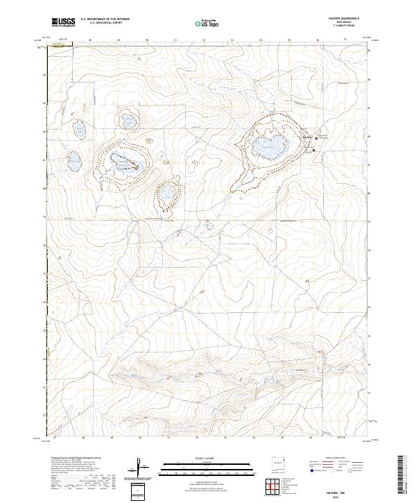 Hayden, NM — USGS 7.5-minute topo (2023)