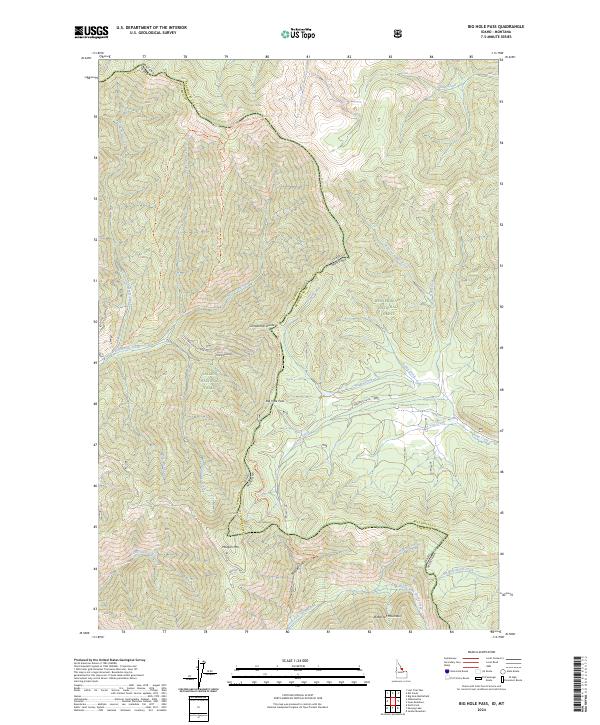 Big Hole Pass, ID-MT — USGS 7.5-minute topo (2024)