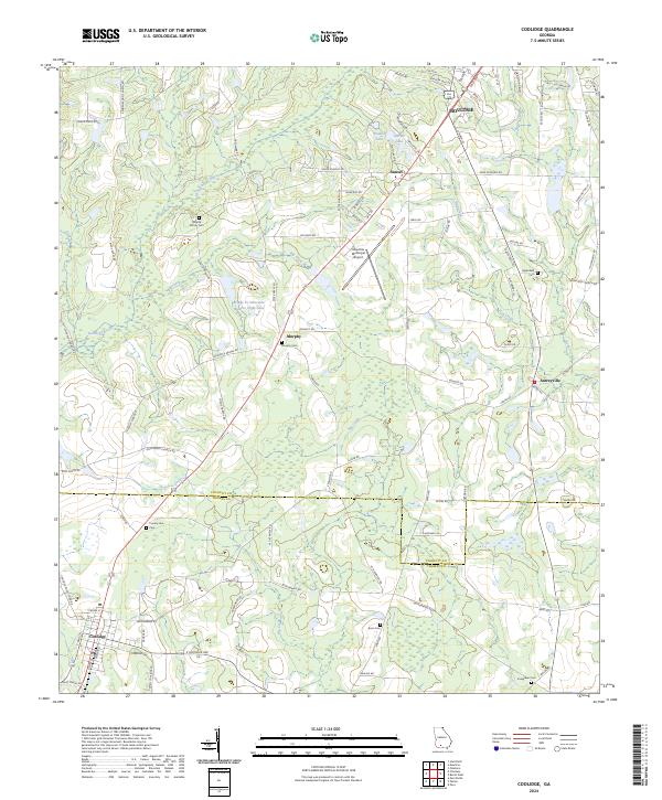Coolidge, GA — USGS 7.5-minute topo (2024)