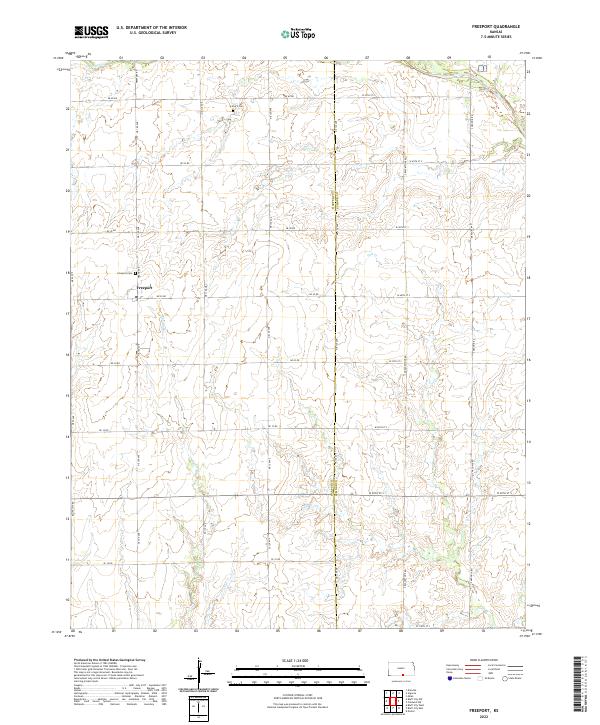 Freeport, KS — USGS 7.5-minute topo (2022)