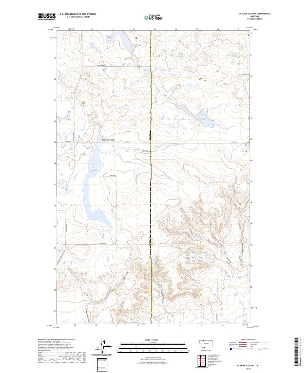 Glacier Colony, MT — USGS 7.5-minute topo (2024)