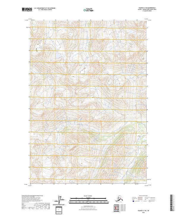 Valdez C-7 SE, AK — USGS 7.5-minute topo (2023)