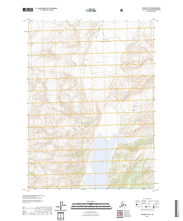 Seward A-5 SW, AK — USGS 7.5-minute topo (2023)
