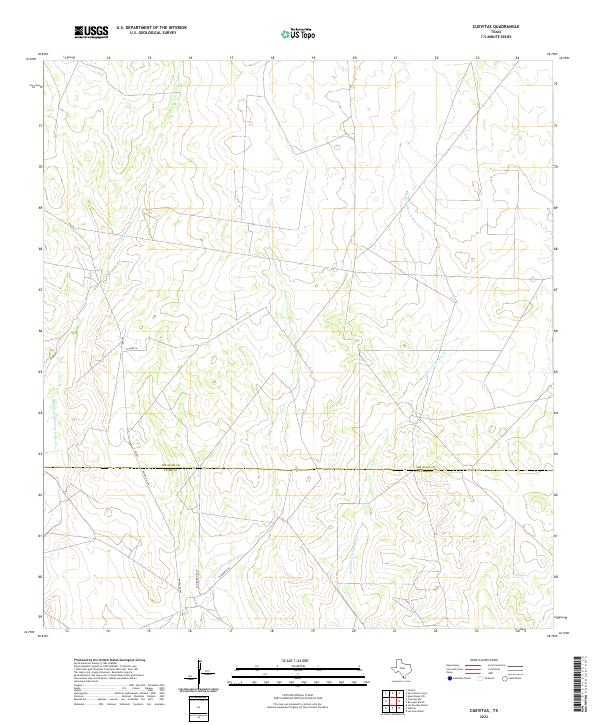 Cuevitas, TX — USGS 7.5-minute topo (2022)