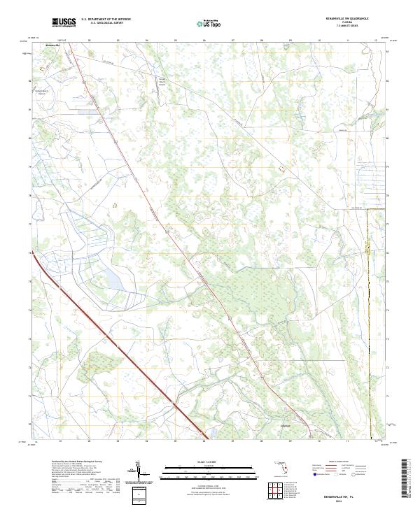 Kenansville SW, FL — USGS 7.5-minute topo (2024)