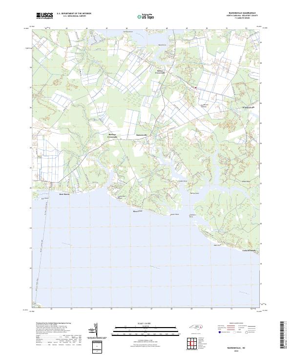 Ransomville, NC — USGS 7.5-minute topo (2022)