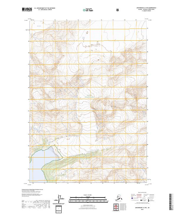 Anchorage A-2 NE, AK — USGS 7.5-minute topo (2023)