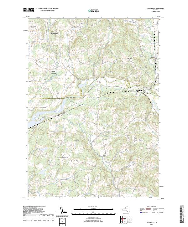 Eagle Bridge, NY — USGS 7.5-minute topo (2023)