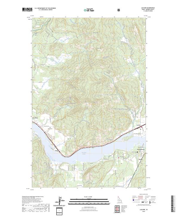 Laclede, ID — USGS 7.5-minute topo (2024)