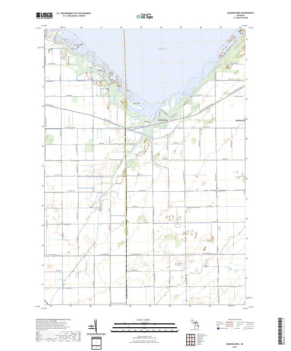 Quanicassee, MI — USGS 7.5-minute topo (2023)