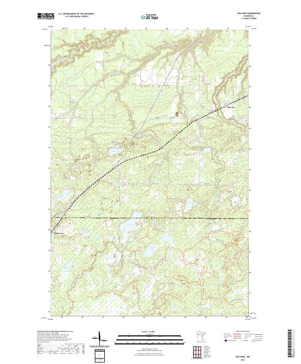Holyoke, MN — USGS 7.5-minute topo (2022)