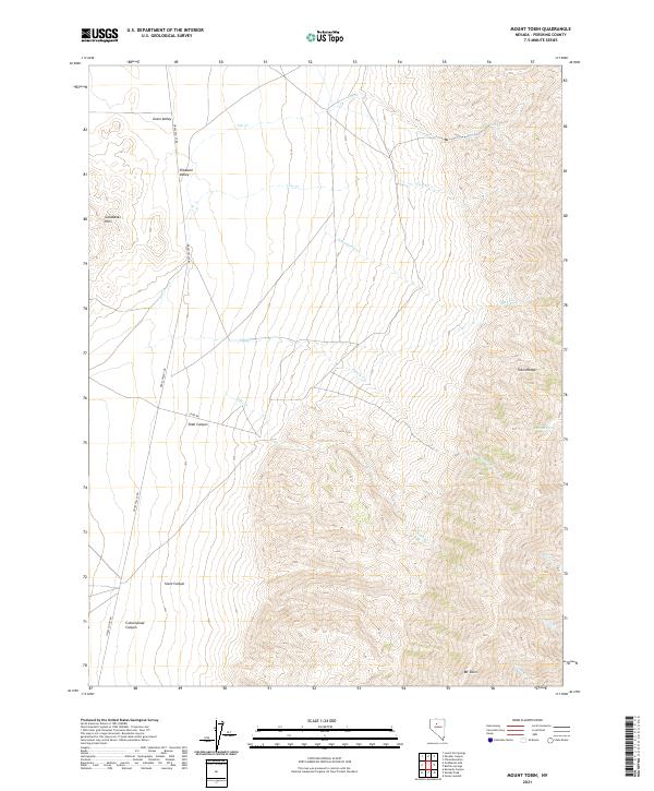 Mount Tobin, NV — USGS 7.5-minute topo (2021)
