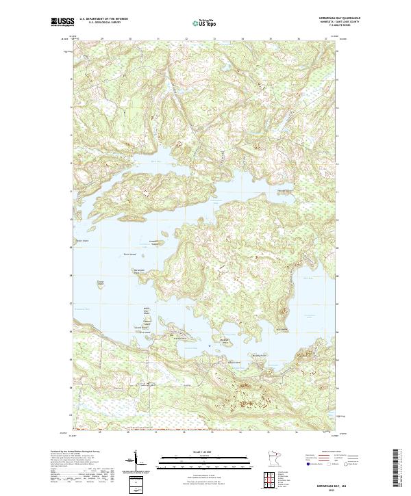 Norwegian Bay, MN — USGS 7.5-minute topo (2022)
