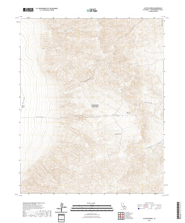 Layton Spring, CA — USGS 7.5-minute topo (2021)