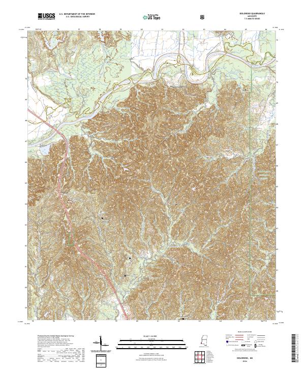 Doloroso, MS — USGS 7.5-minute topo (2024)