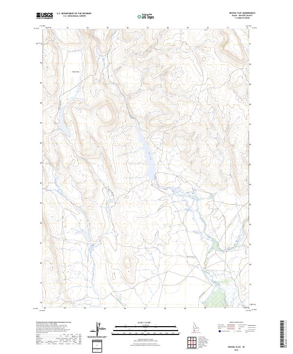 Nichol Flat, ID — USGS 7.5-minute topo (2024)