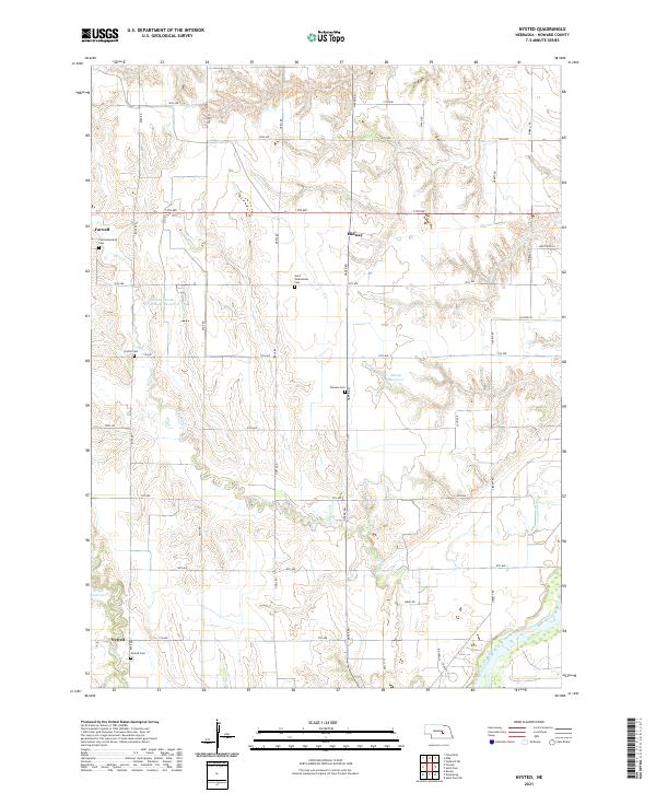 Nysted, NE — USGS 7.5-minute topo (2021)