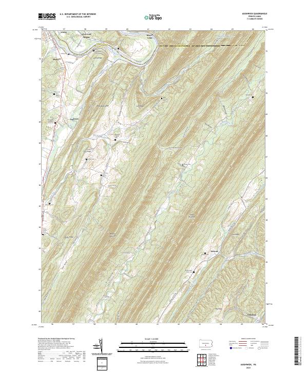 Aughwick, PA — USGS 7.5-minute topo (2023)