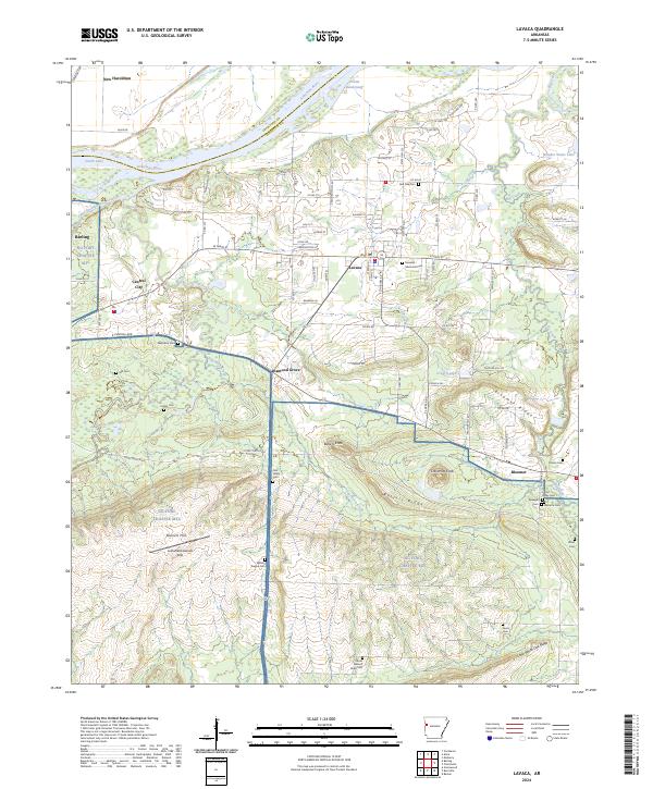 Lavaca, AR — USGS 7.5-minute topo (2024)