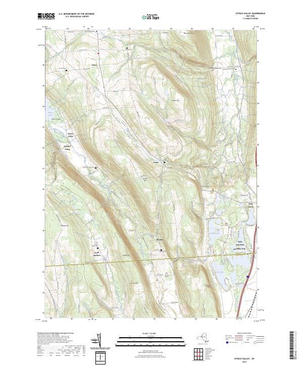 Otisco Valley, NY — USGS 7.5-minute topo (2023)