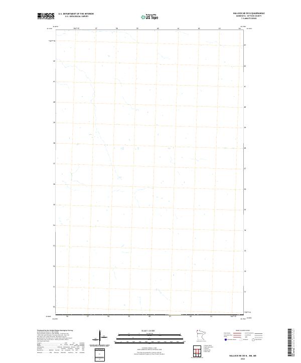 Hallock NE OE N, MN-MB — USGS 7.5-minute topo (2022)