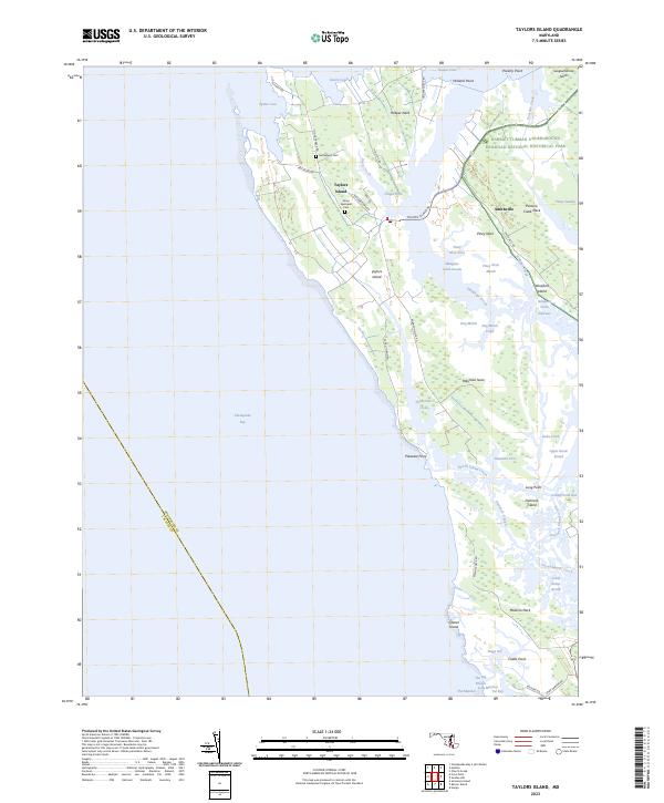 Taylors Island, MD — USGS 7.5-minute topo (2023)