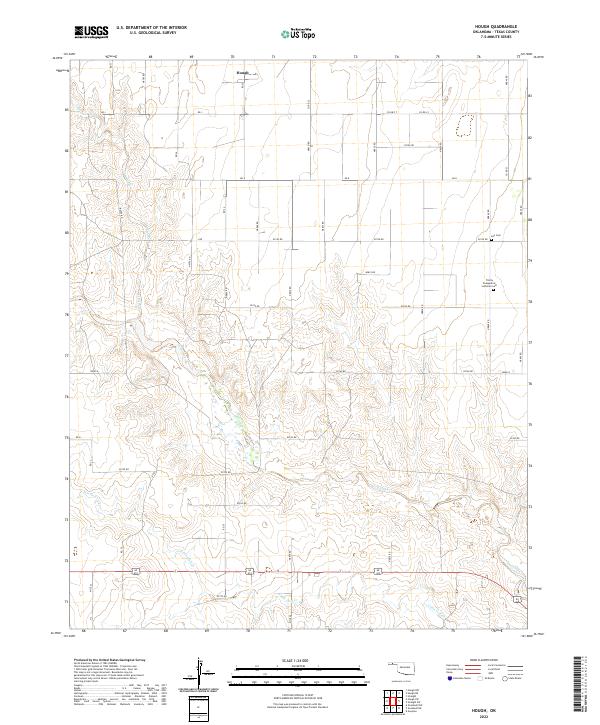 Hough, OK — USGS 7.5-minute topo (2022)