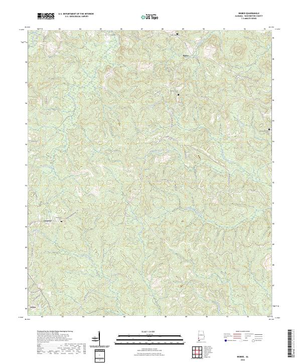 Bigbee, AL — USGS 7.5-minute topo (2024)