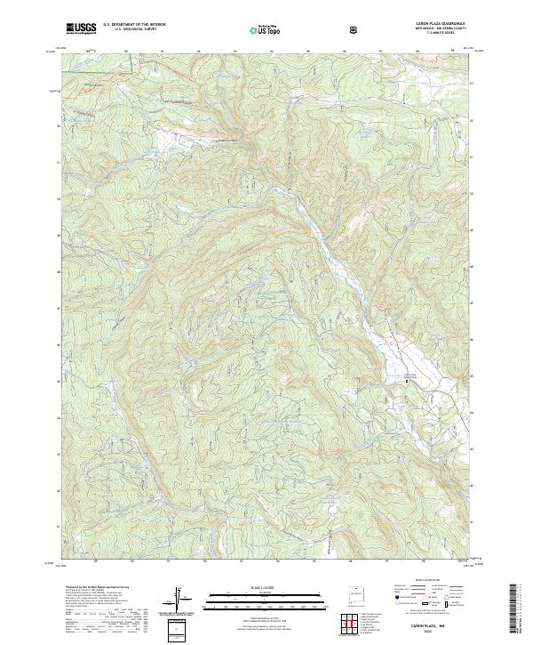 Canon Plaza, NM — USGS 7.5-minute topo (2023)
