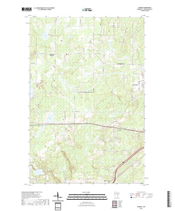 Iverson, MN — USGS 7.5-minute topo (2022)