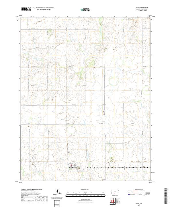 Coats, KS — USGS 7.5-minute topo (2022)