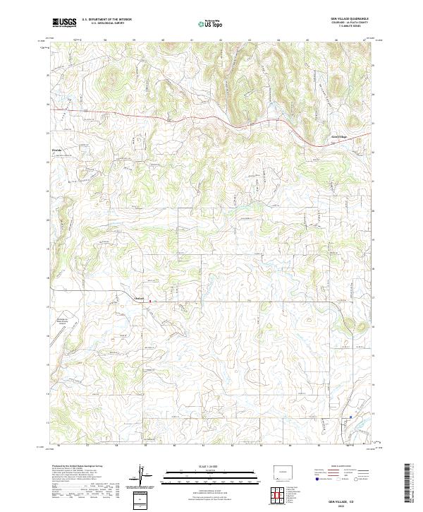 Gem Village, CO — USGS 7.5-minute topo (2022)