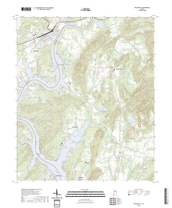 Wilsonville, AL — USGS 7.5-minute topo (2024)