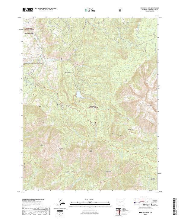 Minnesota Pass, CO — USGS 7.5-minute topo (2022)