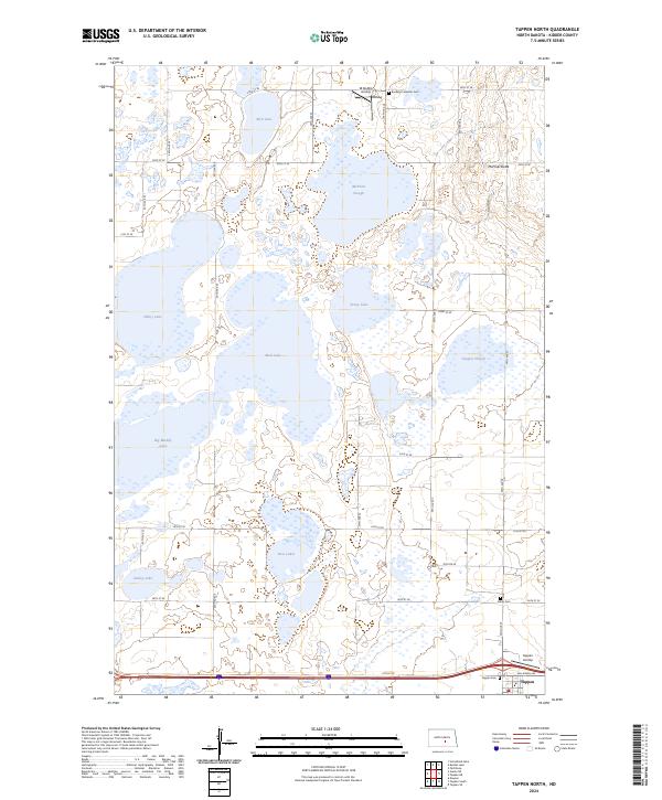 Tappen North, ND — USGS 7.5-minute topo (2024)
