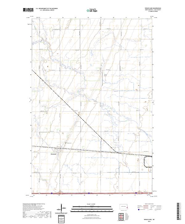 Wheatland, ND — USGS 7.5-minute topo (2024)