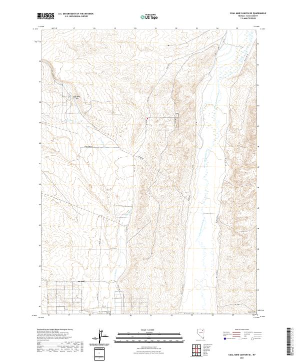 Coal Mine Canyon SE, NV — USGS 7.5-minute topo (2021)