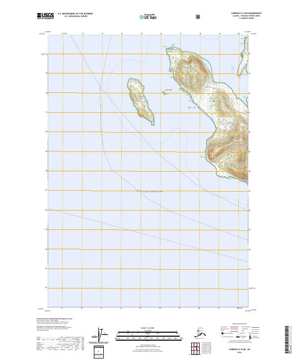 Cordova C-8 NE, AK — USGS 7.5-minute topo (2024)