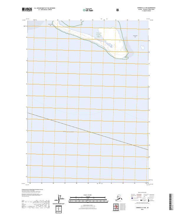 Cordova A-4 NE, AK — USGS 7.5-minute topo (2024)