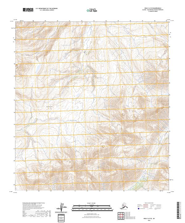 Healy A-5 SE, AK — USGS 7.5-minute topo (2024)