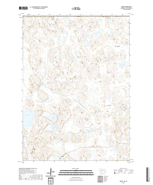 Irwin, NE-SD — USGS 7.5-minute topo (2021)