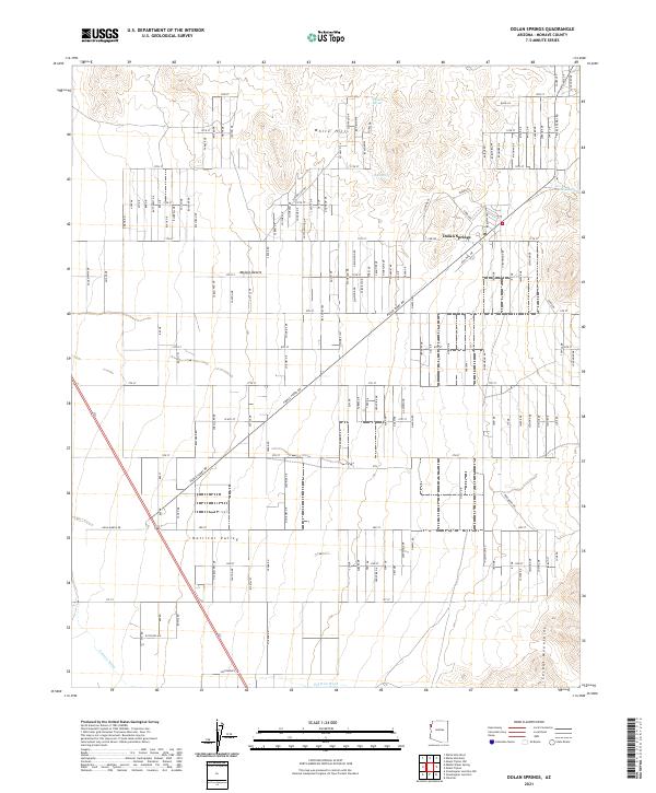 Dolan Springs, AZ — USGS 7.5-minute topo (2021)