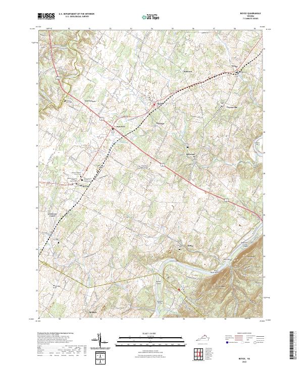 Boyce, VA — USGS 7.5-minute topo (2022)