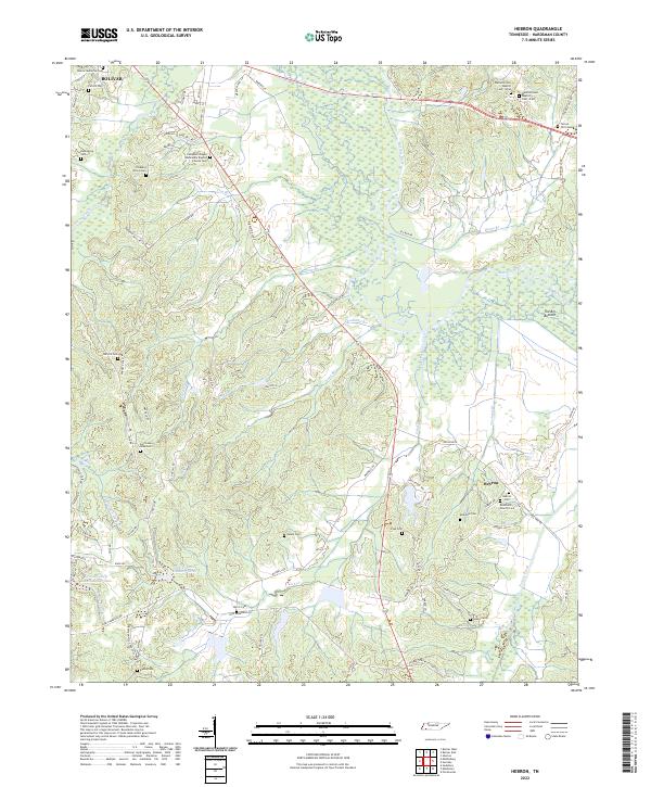 Hebron, TN — USGS 7.5-minute topo (2022)